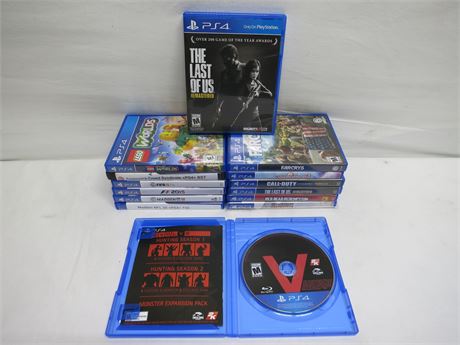 Lot Of 14 Sony Playstation 4 Video Games