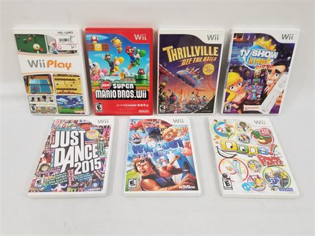 Shopthesalvationarmy - Nintendo Wii Games. Lot Of 7.