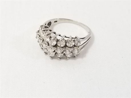 Sterling Silver 925 Size 8 Ring. 3.8 Grams Total Weight