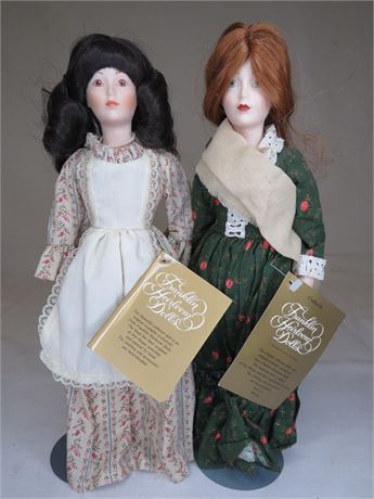 2 Franklin Heirloom Porcelain Dolls (2)