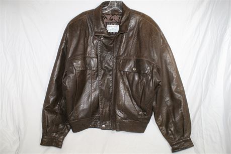 ShopTheSalvationArmy - Claude Montana Etched Leather Jacket