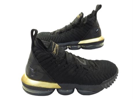 nike lebron 16 black and gold