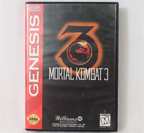 ShopTheSalvationArmy - Mortal Kombat 3 Sega Genesis Video Game with box ...