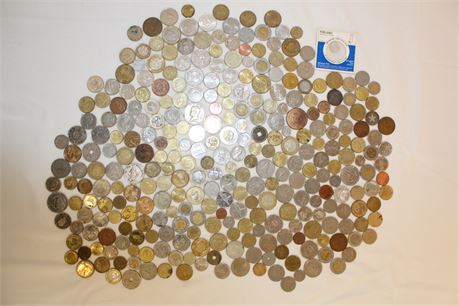 4 lb International Circulated Coins Lot