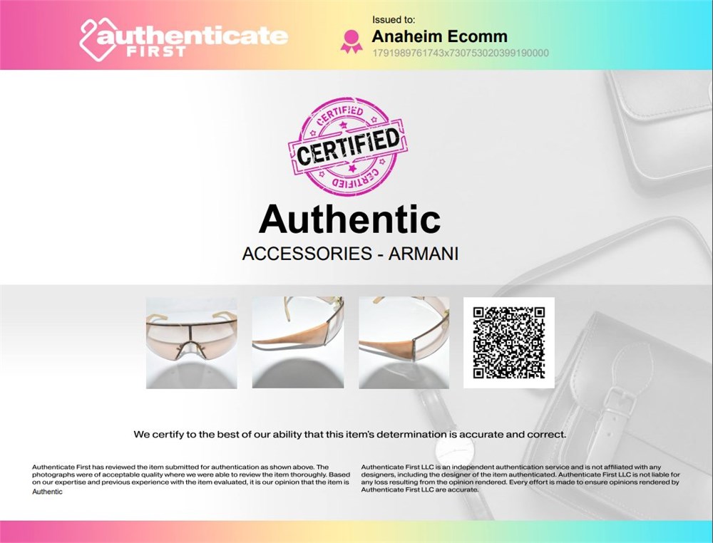 Online Thrift Store | ShopTheSalvationArmy - Armani Sunglasses Shield ...