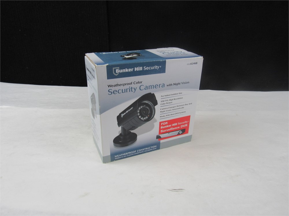 bunker hill weatherproof color security camera with night vision