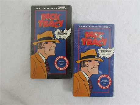 TWO DICK TRACY VHS COLLECTORS EDITION