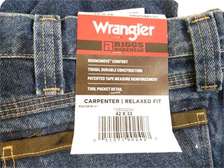 ShopTheSalvationArmy - Wranglers - Carpenters - Blue - Men's Size 38x32 ...
