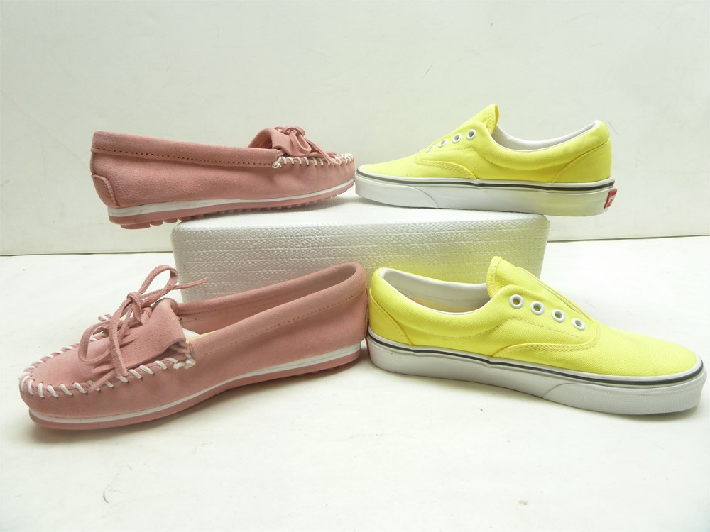 ShopTheSalvationArmy - 2- Pair Womens Shoes; Minnetonka-Pink/ Vans 