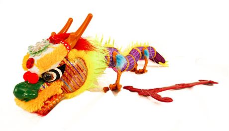 ShopTheSalvationArmy - Chinese Dragon Marionette Puppet Multi Colored (579)