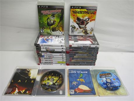 Lot Of 24 Sony Playstation 3 Video Games Complete With Manuals