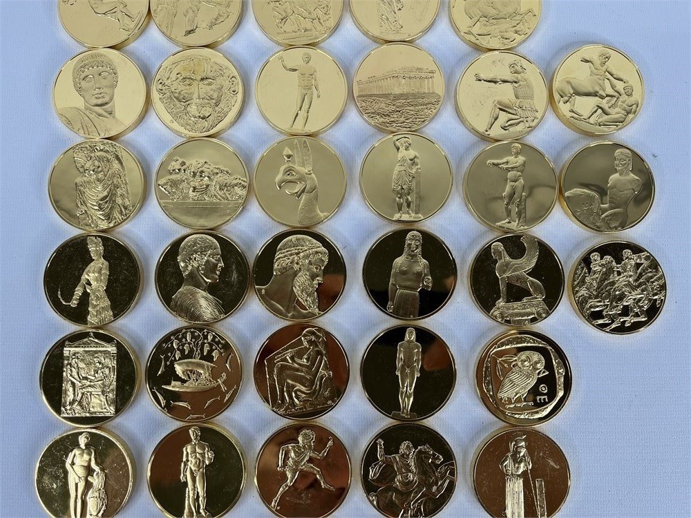 ShopTheSalvationArmy - 48-Piece 24K Gold Electroplated Bronze Greek ...