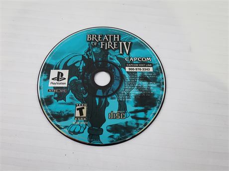 ShopTheSalvationArmy - Playstation Breath of Fire IV Game Disc Only