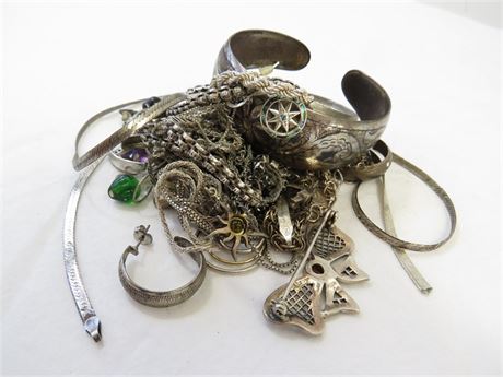 ShopTheSalvationArmy - 925 Sterling Silver Scrap Jewelry Lot, 182 Grams ...