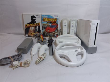 Shopthesalvationarmy Nintendo Wii Rvl 001 Game Console System Bundle W Two Games