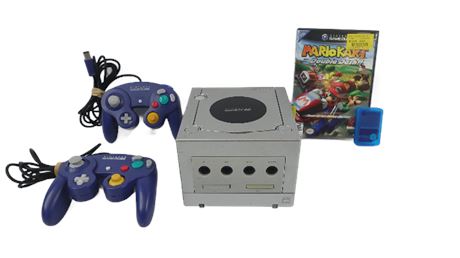 GAMECUBE CONSOLE WITH 2024 2 CONTROLLERS