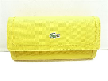 NEW! Womens Lacoste Wallet, Yellow
