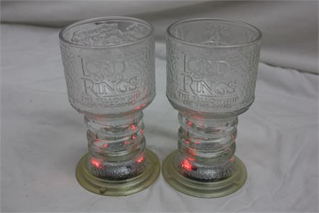The Lord of the Rings The Fellowship of the Ring Light Up Goblets (Dec. 2001)