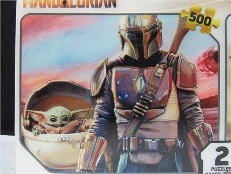 New Star Wars The Mandalorian Prime 3D Two Puzzle Set #MM859 (650)
