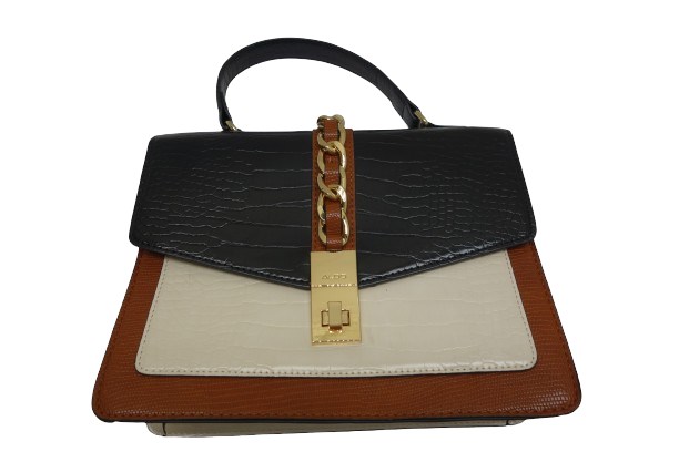 ShopTheSalvationArmy - Womans Aldo Top Handle Bag; Black/Beige/Brown ...