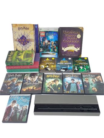 Harry Potter Books/Movies + Snape's Wand Lot