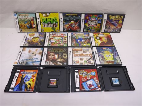 Lot Of 15 Excellent Nintendo DS Video Games Complete With Manuals