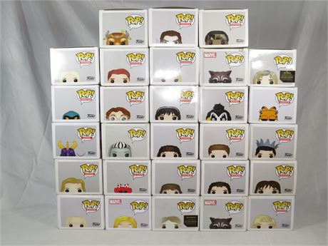 Lot Of Funko Pop Collectible Figurines + 28