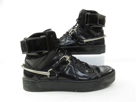 ShopTheSalvationArmy - Gucci Calfskin Horsebit High Top Sneakers, Size ...