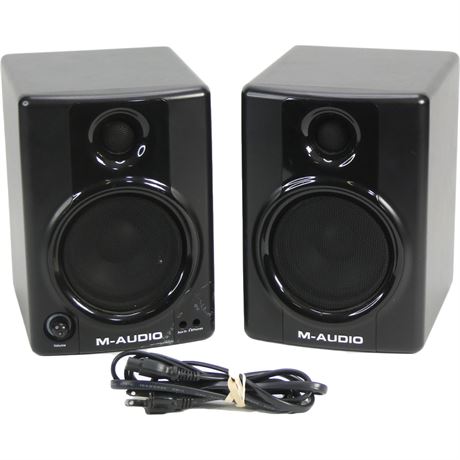 M-Audio Studiophile AV 40 Active Studio Monitor Speaker Pair, Black