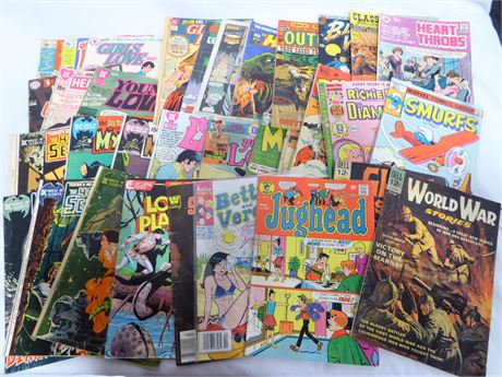 ShopTheSalvationArmy - Lot Of 34 Vintage Comic Books