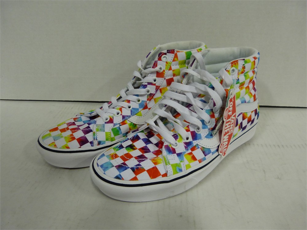 ShopTheSalvationArmy - Sk8-Hi Multi-Colored Checkered Vans Shoes Men's ...