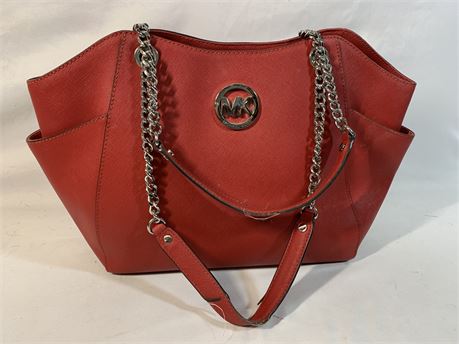 michael kors red purse sale