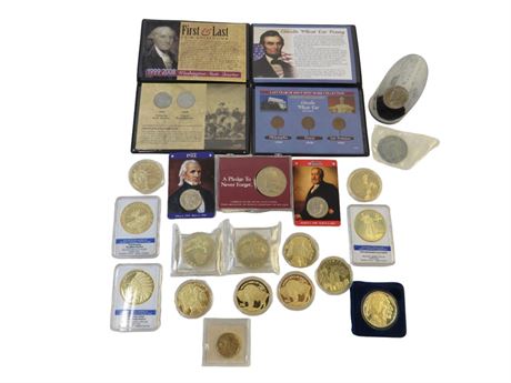 ShopTheSalvationArmy - Collector's Lot Of Various Real & Replica Coins ...