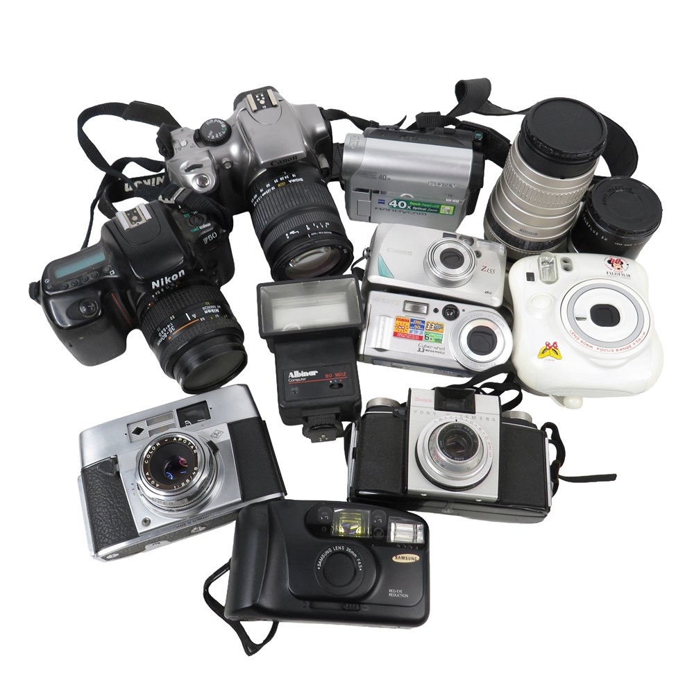 ShopTheSalvationArmy - Assorted Untested Camera Lot for Parts and ...
