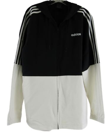 ShopTheSalvationArmy - ADIDAS Black/White Hooded Windbreaker, Size ...