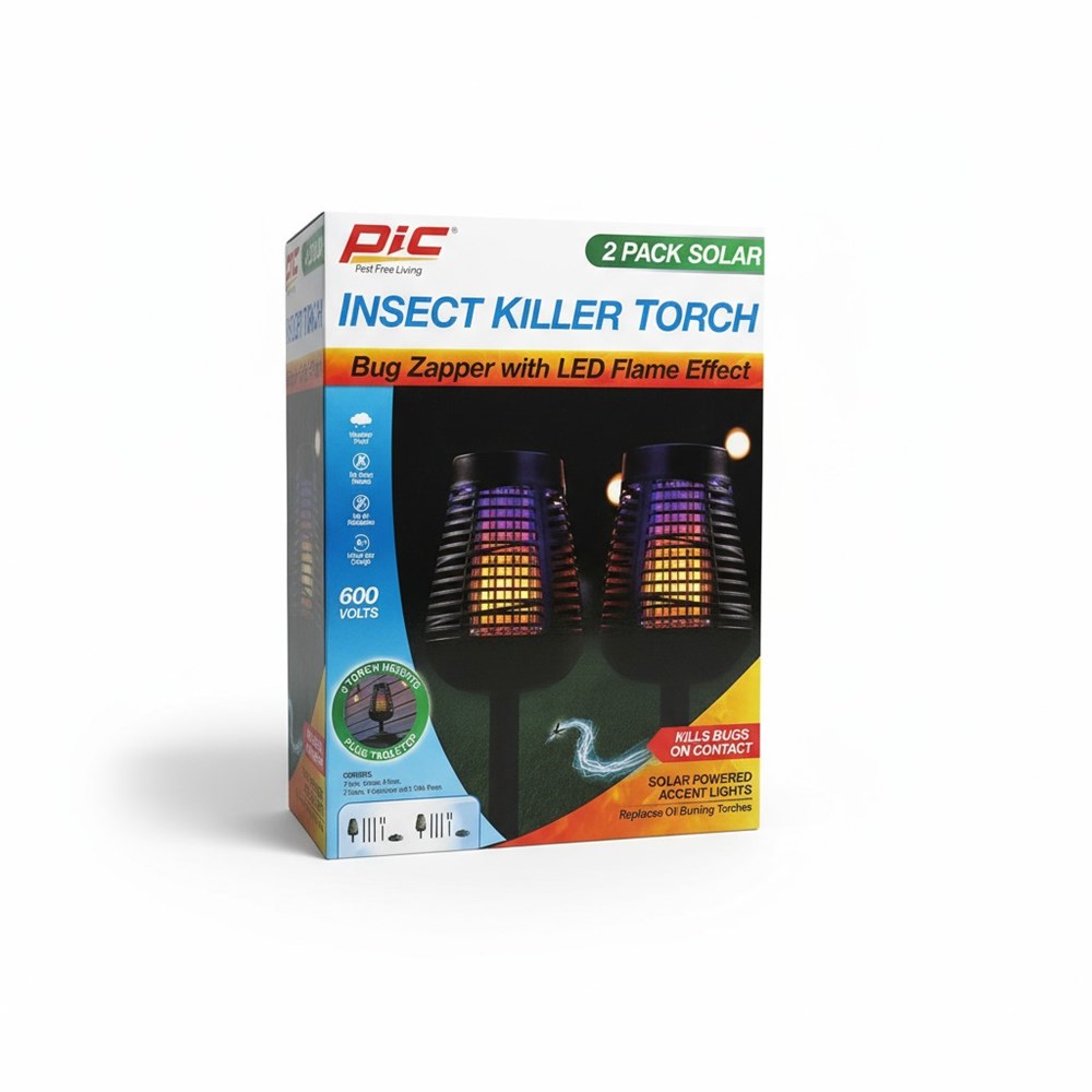 Torch Insect ShopTheSalvationArmy - Pic Insect Killer Torch, 2 Pack Solar Power Bug ...