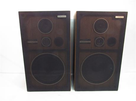 Vintage Pair of Pioneer 10" Speakers TESTED Operational SB312 (650)