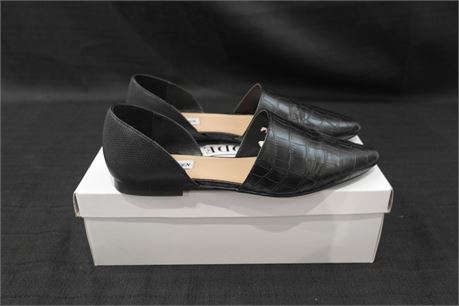 Steve Madden Womens Flats Size 8.5 Black/Croc