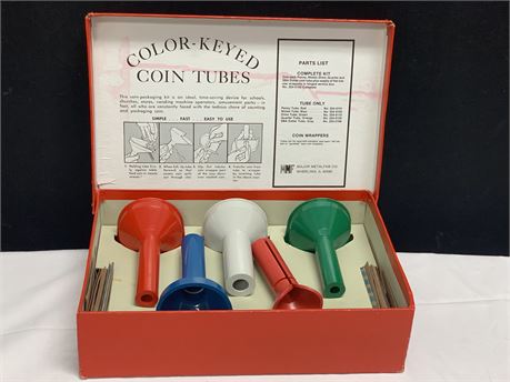 Color Keyed Coin Tubes