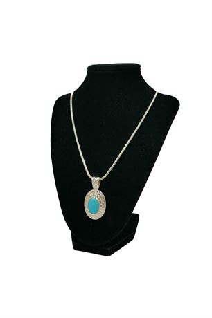 ShopTheSalvationArmy - Shube Sterling Silver Hammered Texture Turquoise ...