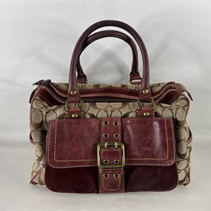 バッグ COACH Canvas Leather 2way Boston Bag Online Thrift Store | ShopTheSalvationArmy - Coach Signature