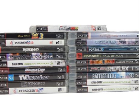 Playstation 3 Videogame Lot, 20 Games! (270R2)