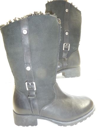 UGG Boots; #SN 1914, Black, Sz.8, Pre-Owned