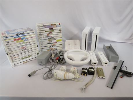 Nintendo Wii Consoles W/ Games [1749]