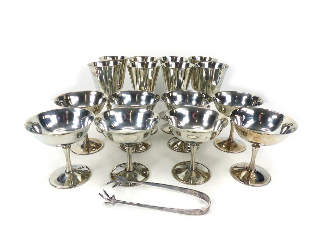 ShopTheSalvationArmy - Set Of 16 Vintage Silver Plated Goblets By EL ...