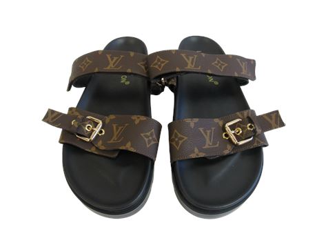Fashion Buckle Belt Flat Sandals, Size: 42 (Men) [B337]