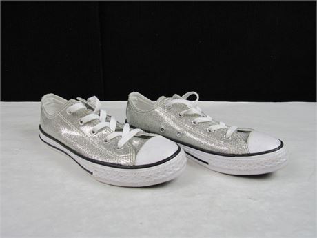 Converse All Star Youth Glitter Shoes Size 2 #BB730 (650)