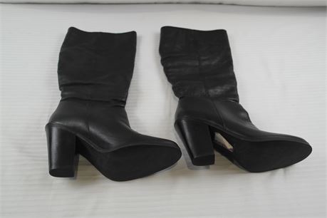 Matisse Womens Black Leather Womens Boots Size 9.5