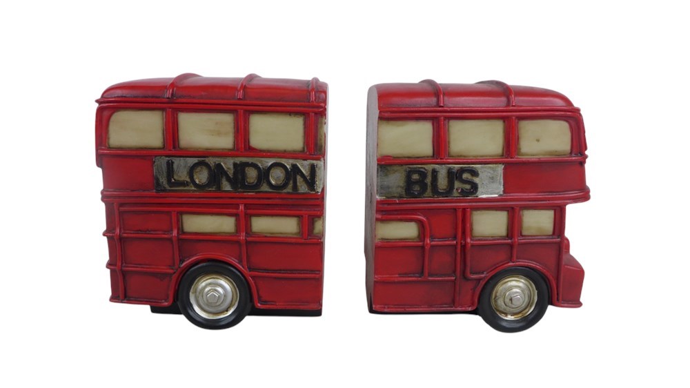 ShopTheSalvationArmy - Red London Bus Bookend Set [14959E]