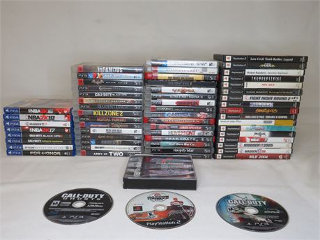 Play Station Game Lot (57 Total Games)